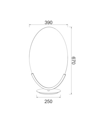 OASIS * SOBREMESA LED 15W ORO - GRANDE